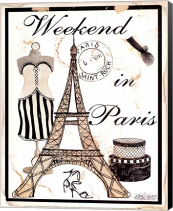Framed Weekend In Paris Print