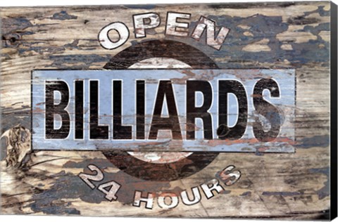 Framed Billiards II Print