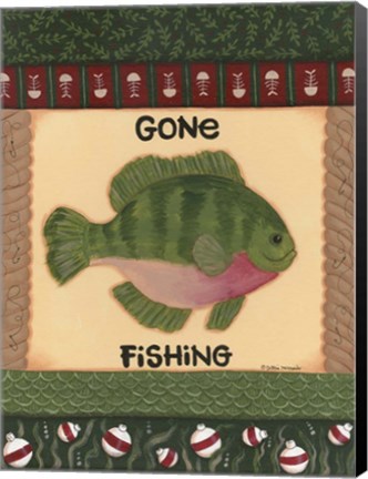 Framed Fishing I Print