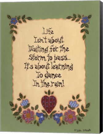 Framed Life&#39;s Lessons III Print