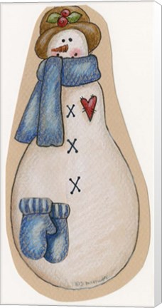 Framed Derby Snowman Print