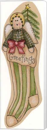Framed Greetings Stocking Print