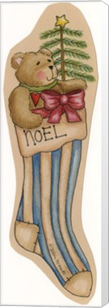 Framed Noel Stocking Print