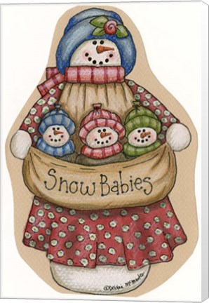 Framed Red Snow Mom Print