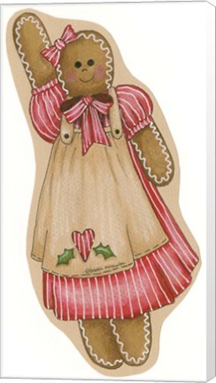 Framed Gingerbread Girl Print