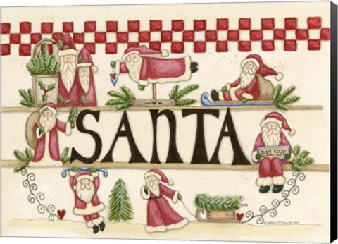 Framed Believe In Santa Print