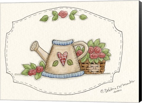 Framed Watering Can Print