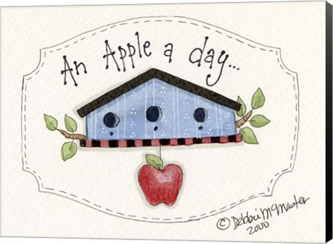 Framed Apple A Day... Print