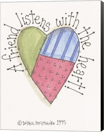 Framed Friend Listens Print