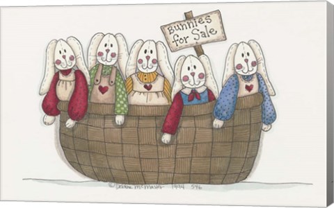 Framed Bunnies For Sale 2 Print