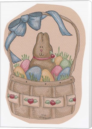 Framed Chocolate Bunny Print