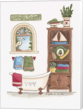 Framed Cottages For Rent Print