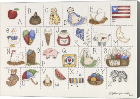 Framed Country Abc Print