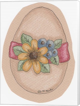 Framed Daisy Egg Print