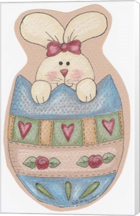 Framed Egg Bunny Print