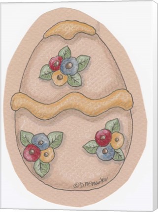 Framed Flower Patch Egg Print