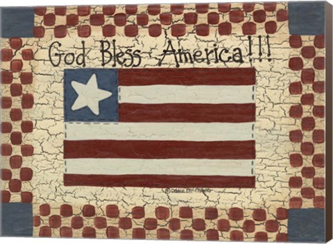 Framed God Bless America Print