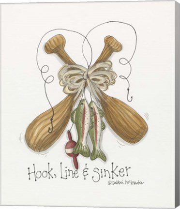 Framed Hook Line And Sinker Print