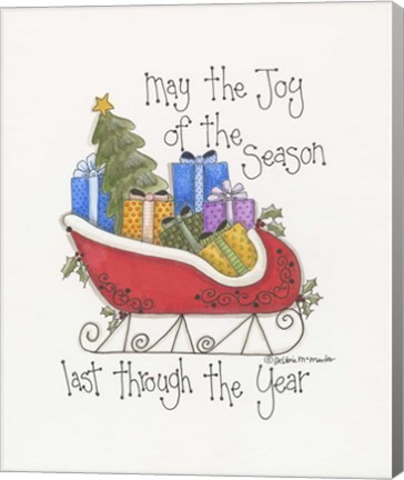 Framed Joy Of The Season Print