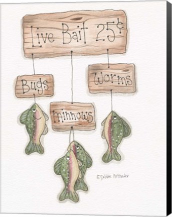 Framed Live Bait Print