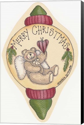 Framed Merry Christmas Bear Print