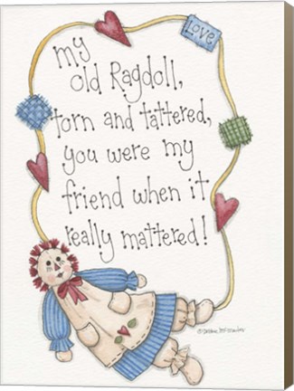 Framed My Old Ragdoll Print