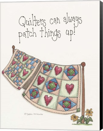 Framed Patch Things Up Print