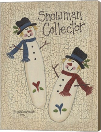 Framed Snowman Collector Print