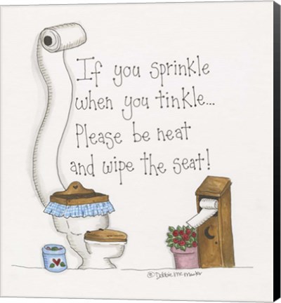 Framed When You Tinkle Print
