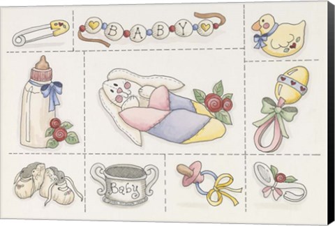 Framed Baby Collage Print