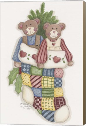 Framed Bear Stocking Print