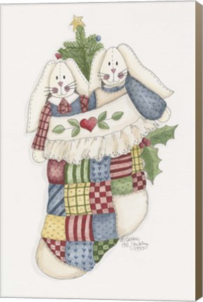 Framed Bunny Stocking Print