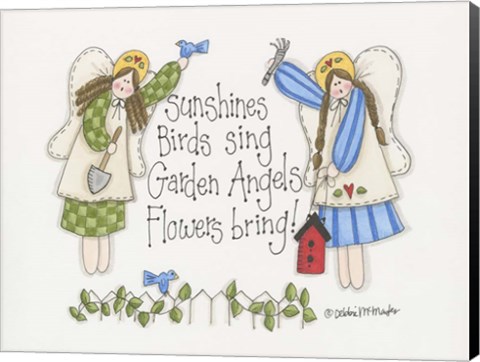 Framed Garden Angels Print