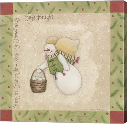 Framed Safe Tonight Print