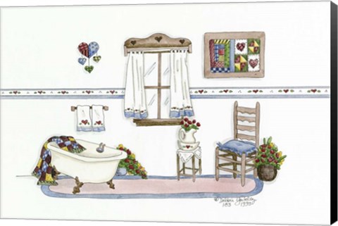 Framed Country Bath 2 Print