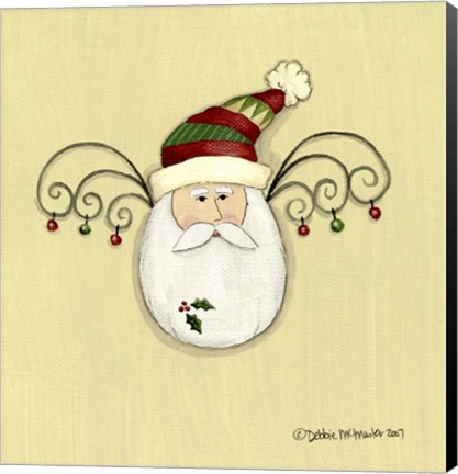 Framed Egg Santa Print