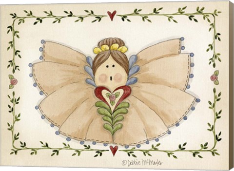 Framed Ruffled Angel Print