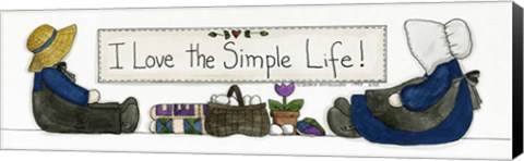 Framed I Love The Simple Life Print
