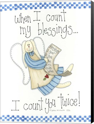 Framed Count My Blessings Print