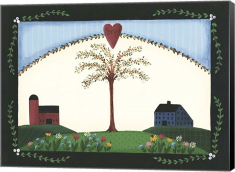 Framed Spring Tree Print