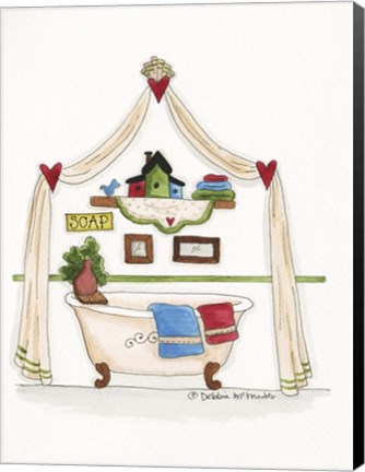 Framed Soap Bathtub Print