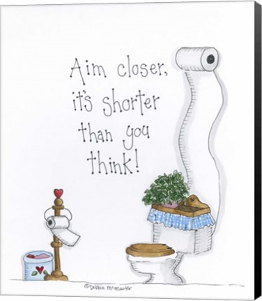 Framed Aim Closer Print