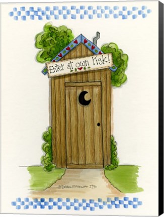 Framed Enter At Your Own Risk Print