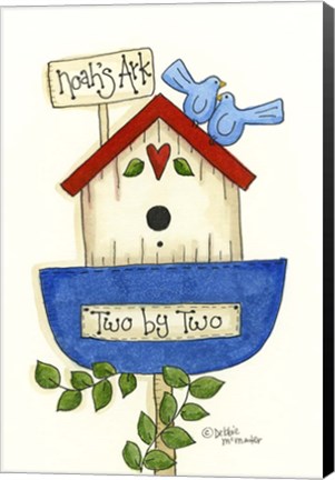 Framed Noahs Ark Birdhouse Print