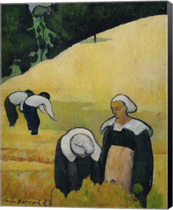Framed Harvest, 1888 Print