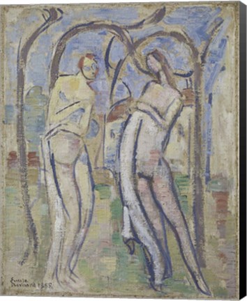 Framed Adam and Eve, 1888 Print