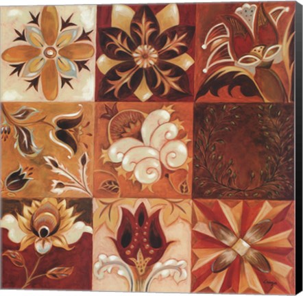 Framed Bohemian Tapestry I Print