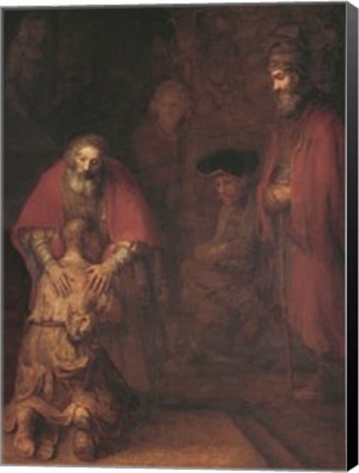 Framed Return Of Prodical Son Print