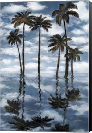 Framed Mirrored Palms Print