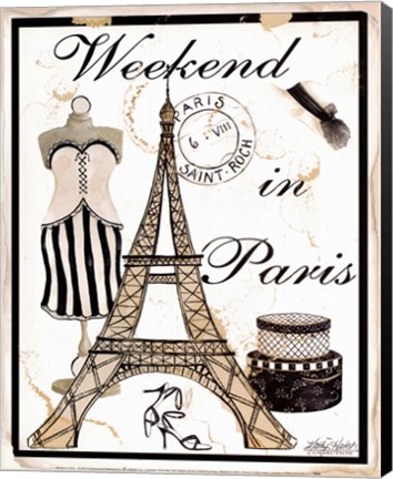 Framed Weekend In Paris Print